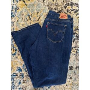 Levis 314 Shaping Straight Jeans Dark Wash Blue W31 L30 Denim Pants 39252-2676